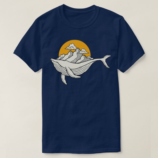 Humpback Whale 36 T Shirt (Design framsida)