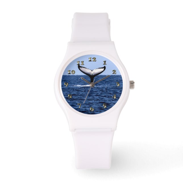 Humpback Whale i Ocean Armbandsur (Framsida)