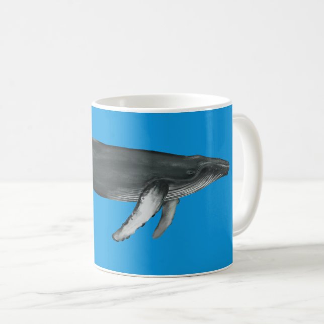 Humpback Whale Mugg Blue (Framsida höger)