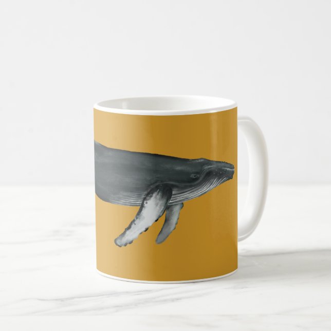 Humpback Whale Mugg Gult (Framsida höger)