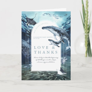Humpback Whale Ocean Tack för babyskor Kort