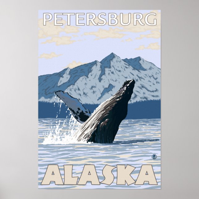 Humpback Whale - Petersburg, Alaska Poster (Framsidan)