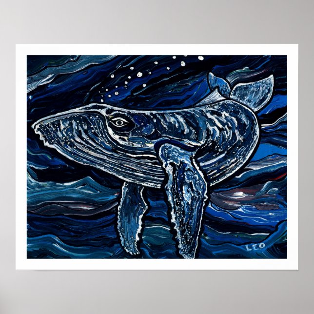 Humpback Whale Poster (Framsidan)