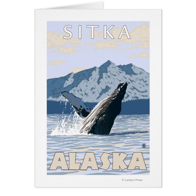Humpback Whale - Sitka, Alaska Hälsningskort (Framsidan)