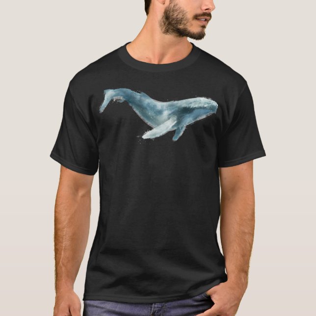 Humpback Whale T Shirt (Framsida)