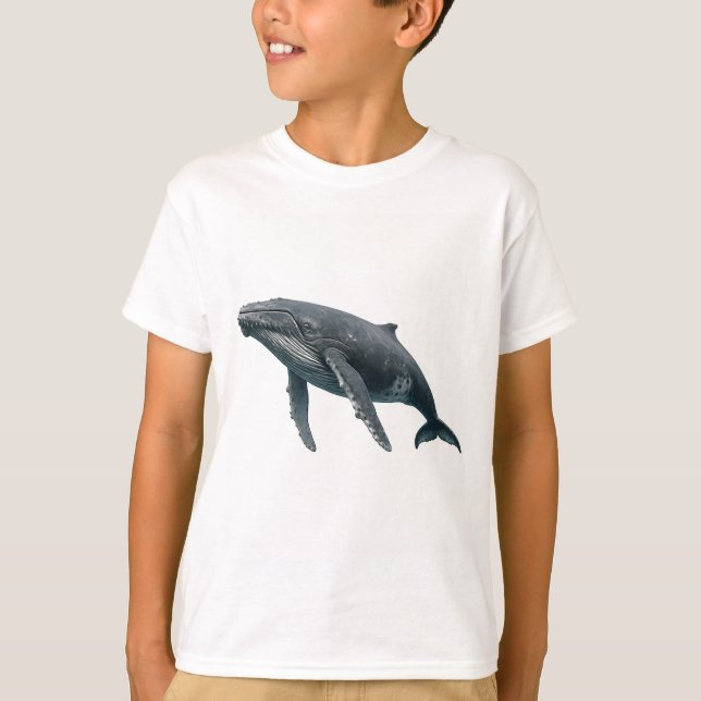 Humpback Whale T Shirt (Framsida)