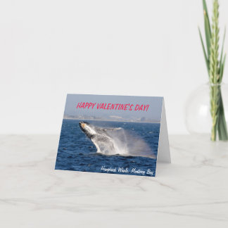 Humpback Whale Valentine Day Card Helgkort