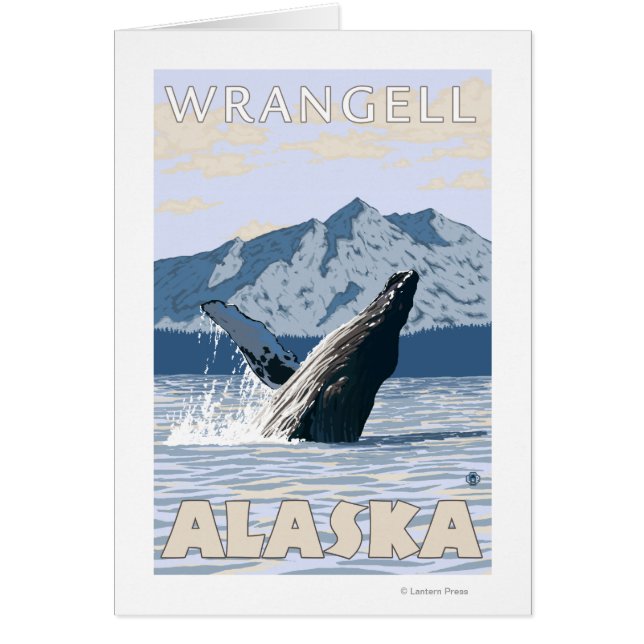 Humpback Whale - Wrangell, Alaska Hälsningskort (Framsidan)