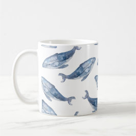 Humpback Whales in Watercolor Kaffemugg