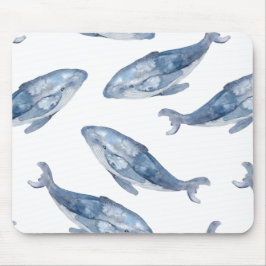 Humpback Whales in Watercolor Musmatta