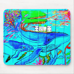 humpback whales mousepad musmatta