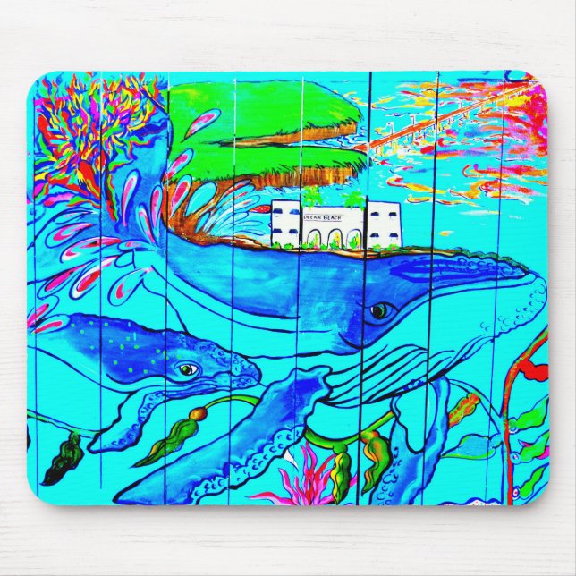 humpback whales mousepad musmatta (Framsidan)