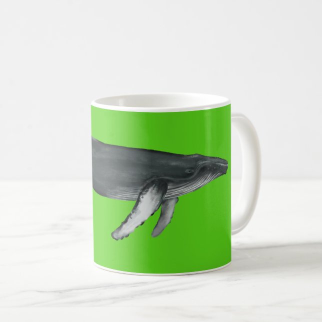 Humpbackval Mug Green Kaffemugg (Framsida höger)