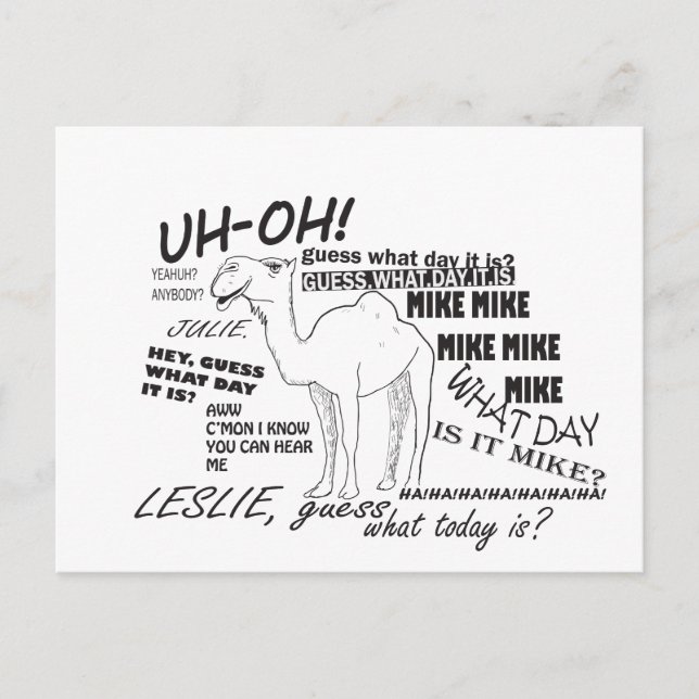 HUMPDAY-vykort Vykort (Framsida)