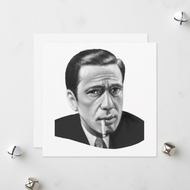 Humphrey Bogart Julkort (Fram/Back In Situ)