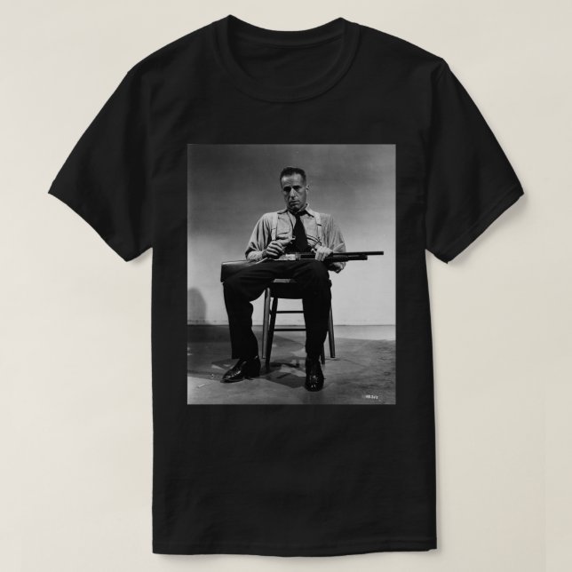 Humphrey Bogart Lightweight Sweatshirt T Shirt (Design framsida)