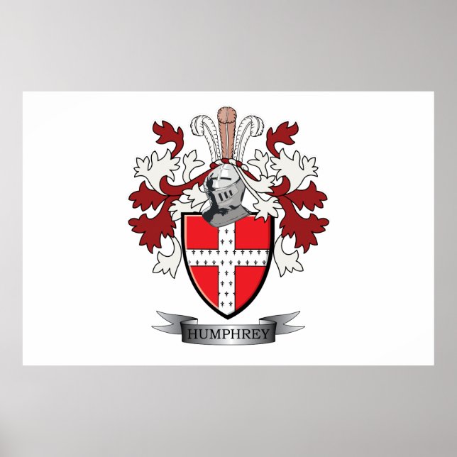 Humphrey Family Crest Jackar om Arm Poster (Framsidan)