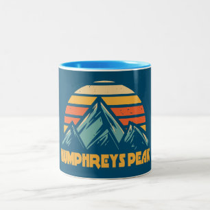 Humphreys Peak Arizona Retro Turcos Två-Tonad Mugg