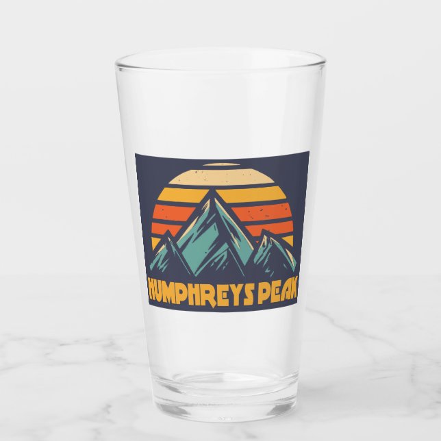 Humphreys Peak Arizona Retro Turkos Glaskopp (Framsida)