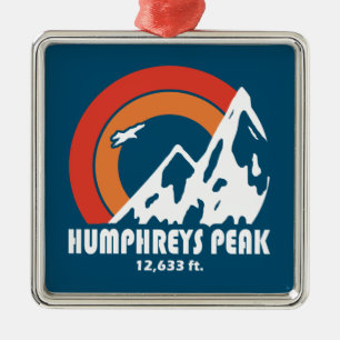 Humphreys Peak Arizona Sol Eagle Julgransprydnad Metall