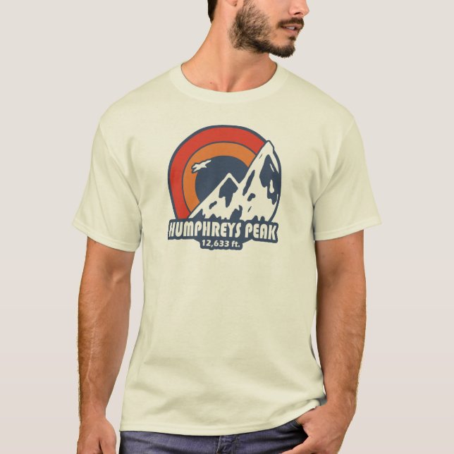 Humphreys Peak Arizona Sol Eagle T Shirt (Framsida)