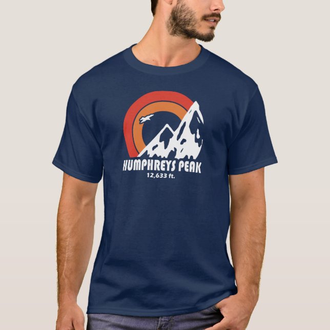 Humphreys Peak Arizona Sol Eagle T Shirt (Framsida)