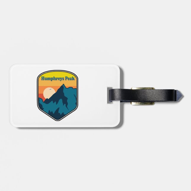 Humphreys Peak Arizona Soluppgång Bagagebricka (Baksida Vågrät)