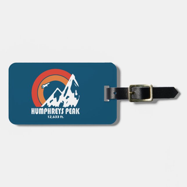 Humphreys Peak Arizona Sun Eagle Bagagebricka (Horisontell Framsida)
