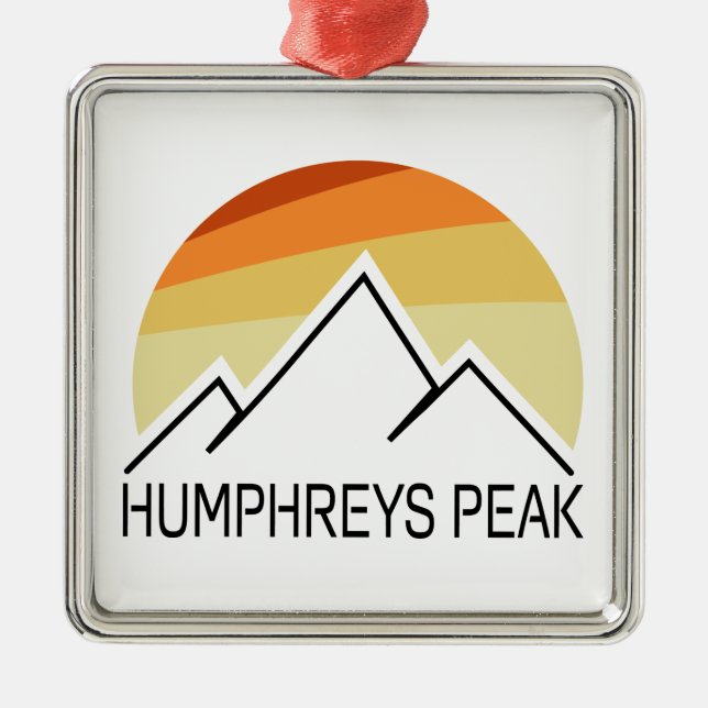 Humphreys Peak Retro Julgransprydnad Metall (Framsidan)
