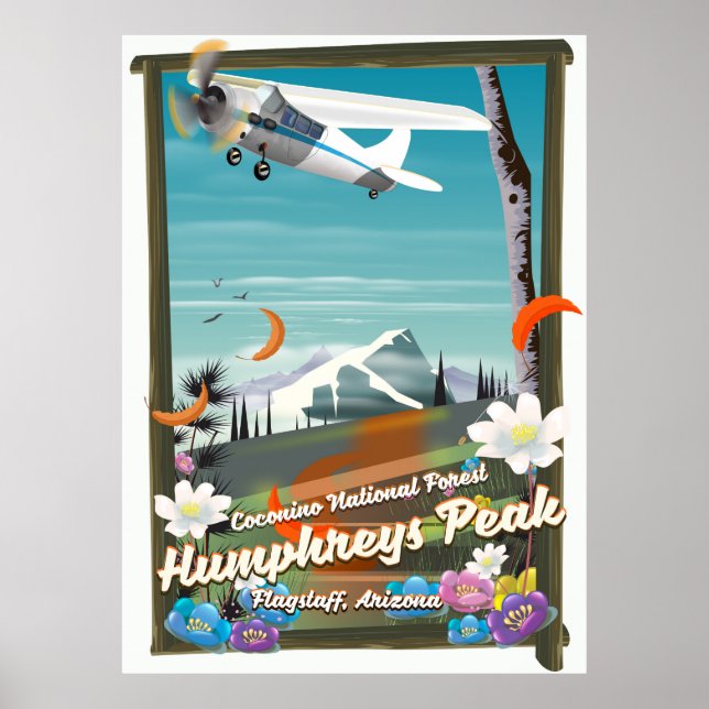 Humphreys topp,Humphreys topp,Flagstaff,Arizona Poster (Framsidan)