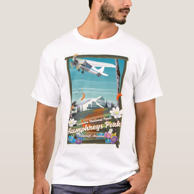 Humphreys topp,Humphreys topp,Flagstaff,Arizona Tee Shirt (Framsida)
