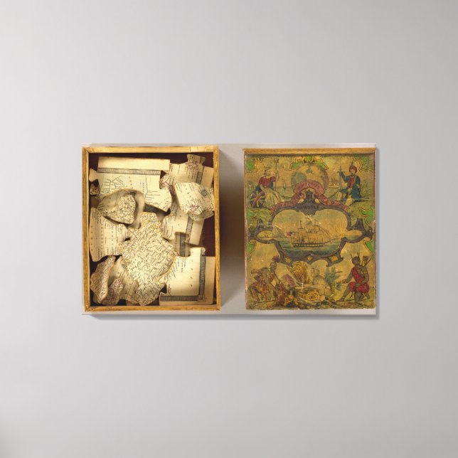 Humphries dissekerade världskarta canvastryck (Framsida)