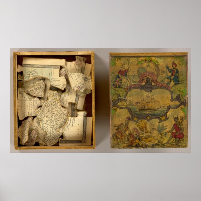 Humphries dissekerade världskarta poster (Framsidan)