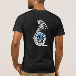 Humppa Kärlek Blå Bakre Mörk AA T-shirt