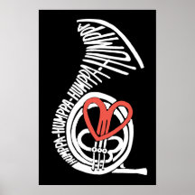 Humppa Kärlek Red Mörk Poster eller skriver ut