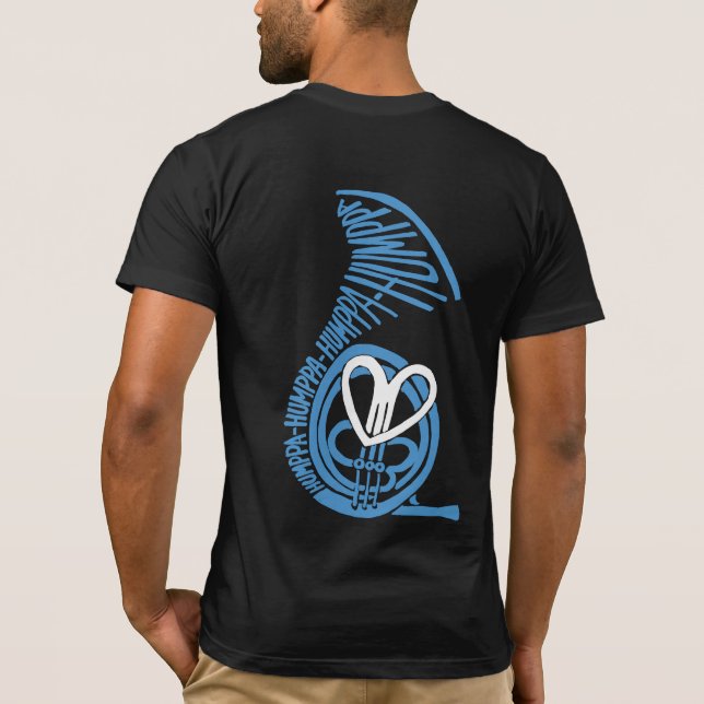 Humppa Love Blå2 Bakre Mörk AA T-shirt (Baksida)