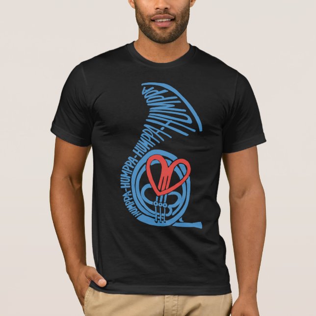 Humppa Love Blue2 AA T-shirt (Framsida)