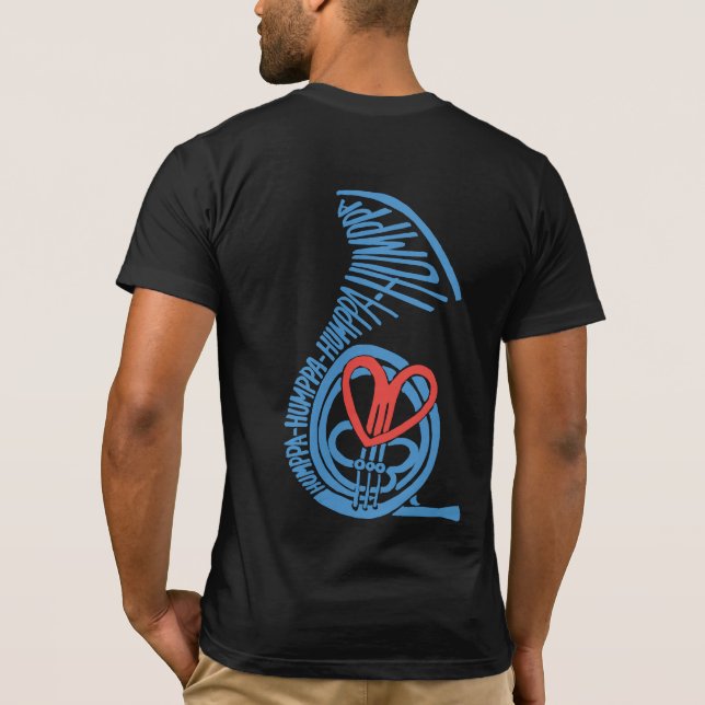Humppa Love Blue2 Bak AA T-shirt (Baksida)