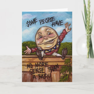 HUMPTY DUMPTY Alice i underland noterar kortet Kort