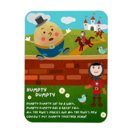 Humpty Dumpty Barnkammarim Rhyme Magnet