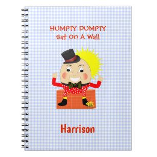Humpty Dumpty Cute Nursery Rhyme Personlig Anteckningsbok