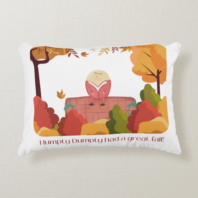 Humpty Dumpty Fall Pillow Prydnadskudde (Framsidan)
