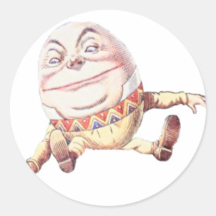 Humpty Dumpty färg Runt Klistermärke