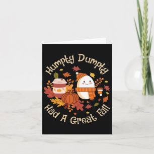 Humpty Dumpty Fick Ett Stort Fall Glad Höst Y'all Kort
