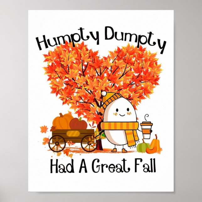 Humpty Dumpty Fick Ett Stort Fall  Poster (Framsidan)