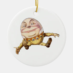 Humpty Dumpty från Alice i underland Julgransprydnad Keramik