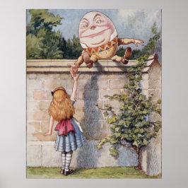 Humpty Dumpty från Alice i Underlandet Poster