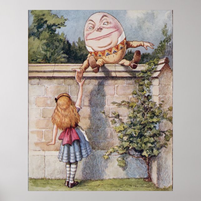 Humpty Dumpty från Alice i Underlandet Poster (Framsidan)