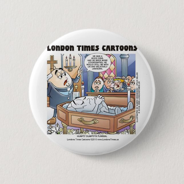 Humpty Dumpty Funeral ger oss möjlighet att ta emo Knapp (Framsida)