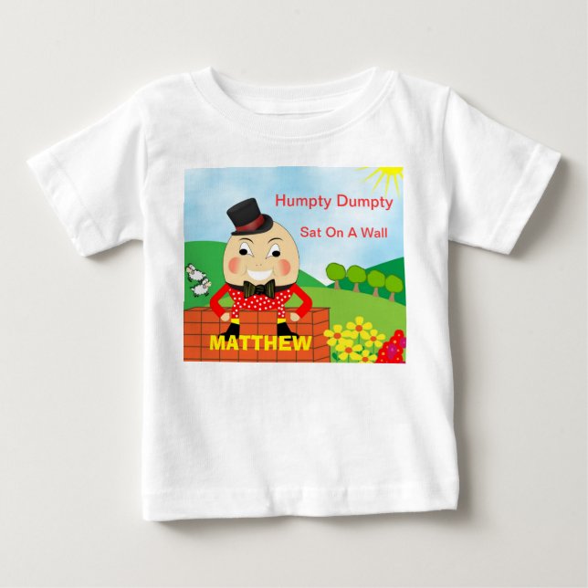 Humpty Dumpty gullig personlig T-shirt (Framsida)